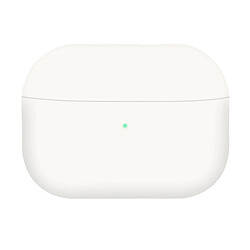 Avizar Étui Intégral AirPods Pro et Pro 2 Silicone Soft-touch Compatible Qi blanc