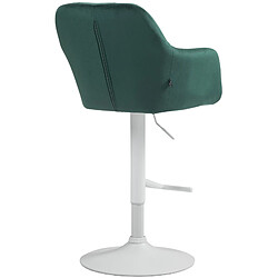 Acheter Non Tabouret de bar Natoma velours blanc