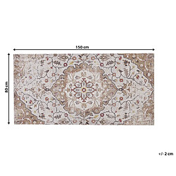 Beliani Tapis Beige et Marron 80 x 150 cm KATTAKKADA