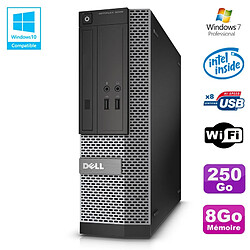 PC Dell Optiplex 3020 SFF Intel G3220 3GHz 8Go Disque 250Go DVD Wifi W7 - Occasion