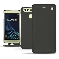 Housse cuir Huawei P9 - Rabat vertical - Noir PU ( Black ) - NOREVE