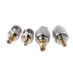 Wewoo 4 PCS / Set A13 Kit adaptateur PL259 / SO239 vers connecteur RF SMA mâle / femelle