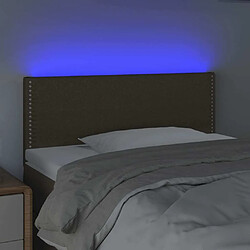 Avis Maison Chic Tête de lit scandinave à LED,meuble de chambre Taupe 100x5x78/88 cm Tissu -MN40558