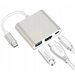 GUPBOO Adaptateur 3 en 1 Hub USB-C HDMI 4K MacBook,JL1779