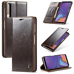 Wewoo Housse Coque CaseMe-003 PU + PC de style professionnel Crazy Horse Texture en cuir à rabat horizontal pour Galaxy A7 (2018), avec porte-cartes et / portefeuille (Marron)