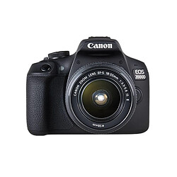 Canon EOS 2000D + EF-S 18-55mm f/3.5-5.6 IS II Kit d'appareil-photo SLR 24,1 MP CMOS 6000 x 4000 pixels Noir 