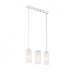 Luminaire Center Suspension moderne Blend Chrome 3 ampoules