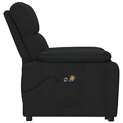 Acheter vidaXL Fauteuil électrique de massage Noir Tissu