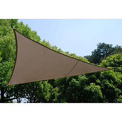 Hesperide Voile d'ombrage triangulaire Curacao - 4 x 4 x 4 m - Taupe