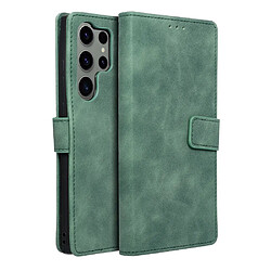 Etui Portefeuille a Rabat Couleur Vert Pour Samsung Galaxy S23 Ultra 5G Little Boutik©