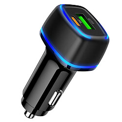 Chargeur voiture USB + Type C - NOIR QC 3.0 PD 20W 3A pour Samsung A53 / A54 / S21 / S22 / S23 / Plus / Ultra Little Boutik®