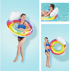 Avis Bouée Gonflable pour Plage ou Piscine Bestway Rainbow Dreams Swin Tube 105x33 cm avec Porte-Verres Multicolore