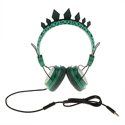 Casque Enfants Dinosaure Pour Garçons Enfants Adolescents, Casque Filaire 3,5 Mm Avec Bandeau Réglable, Casque Sur L'oreille Avec Cadeau D'anniversair