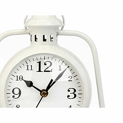 Avis Gift Decor Horloge de table Lampe Blanc Métal 17 x 25 x 11,3 cm (4 Unités)