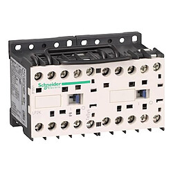 contacteur inverseur tesys k - cc - 9a - 3 pôles - 1f - 24v dc - a vis - schneider electric lp2k0910bd