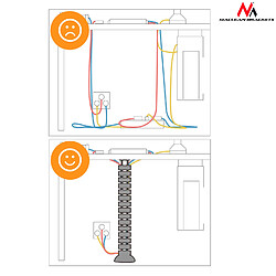 Acheter Organisateur cache-câble Maclean MC-768 B noir 75 cm