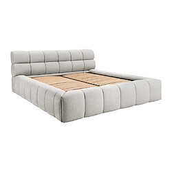 Avis Lit coffre 160 x 200 cm - Tissu - Gris clair + Matelas - FORVIK de Pascal Morabito