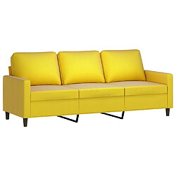 Acheter Maison Chic Ensemble de canapés 2 pcs avec coussins, Canapé droit Sofa pour Salon Jaune Velours -GKD950610