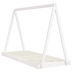 Avis Maison Chic Lit simple Cadre de lit pour enfants,Lit d'Enfant Moderne blanc 80x200 cm bois de pin massif -MN21131