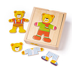 Bigjigs Toys Habillage en bois Monsieur Ours