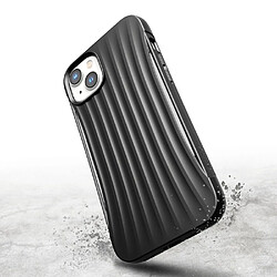 Raptic Coque pour iPhone 14 Plus Clutch Shockproof 3M avec motif rayures Noir