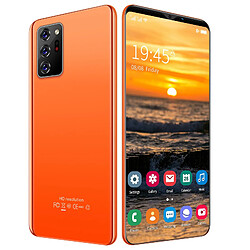 Avis Téléphone portable Note30 Plus Android Smartphone Face Fingerprint déverrouiller le téléphone de 5,72 pouces Orange