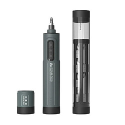 Acheter Justgreenbox Tournevis électrique de 6,3 mm, puissance de sécurité, tournevis au lithium à 3 vitesses, lumières LED compactes et rechargeables, avec 29 embouts et tube de maintien d'embouts, Blanc