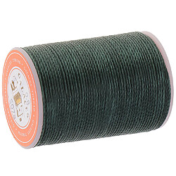 Fil de cire polyester rond 0.8mm couture couture bricolage vert noir