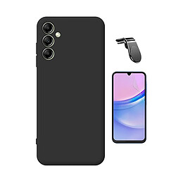 Kit De Film Hydrogel À Coque Complète Avant + Coque En Silicone Liquide + Support Magnétique L Phonecare Pour Samsung Galaxy A16 - Noir