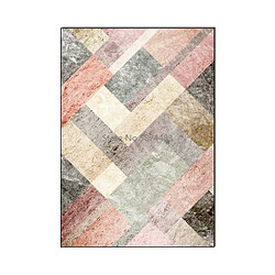 Acheter Universal 120 * 160cm élégant moderne rose gris marbre patchwork salon chambre lit tapis tapis de sol personnalisé |(Coloré)