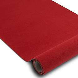 RUGSX TAPIS DE COULOIR ANTIDÉRAPANT RUMBA 1974 Mariage couleur unique bordeaux, rose 80cm 80x500 cm