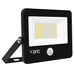 projecteur à led - aric wink 2 - 50w - 3000k - noir - sensor - aric 51304