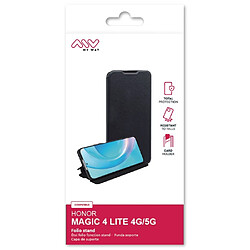 My Way Myway Étui Folio pour Honor Magic 4 Lite 4G/5G Fonction Stand Noir