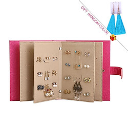 Wewoo Portable boîte de rangement en cuir PU collier organisateur de à bijoux bleu