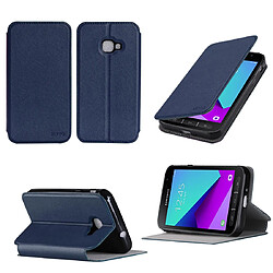 Xeptio Etui Samsung Galaxy Xcover 4 4G bleu avec stand - Housse coque de protection