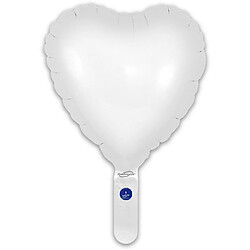 Ballon coeur blanc 23 cm