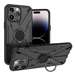 Coque en TPU anti-chocs avec béquille pour votre iPhone 14 Pro Max - noir