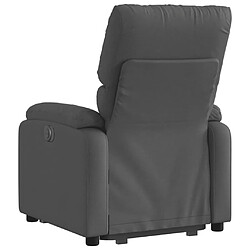 Acheter vidaXL Fauteuil inclinable électrique gris foncé tissu