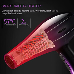 Universal Sèche-cheveux professionnel Sèche-cheveux chaud et froid 220 240V Home Haute Puissance Sèche-cheveux Salon Styling Tool 45D |(Violet) pas cher