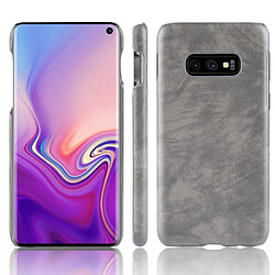 Acheter Wewoo Coque antichoc Litchi Texture PC + PU pour Galaxy S10 Lite (Gris)