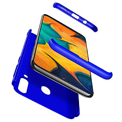 Acheter Wewoo Coque Rigide Étui pour PC à couverture intégrale à trois étages Galaxy A20 / A30 bleu