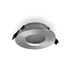 Inspired Downlight encastré rond 8,3 cm, GU10 (max 50 W), aluminium brossé, découpe 58 mm