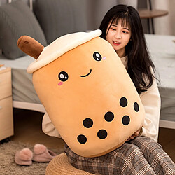 Universal 25cm Bubble Tea Peluche Jouet Lait Bubble Tea Peluche Coussin en forme de tasse Vie réelle Aliments Peluche Coussin arrière Cadeau pour l'anniversaire de l'enfant | Plante en peluche