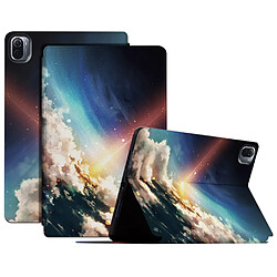 Etui en PU motif ciel étoilé avec support Ciel étoilé brillant pour votre Xiaomi Pad 5/5 Pro