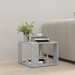 Avis Maison Chic Table basse,Table Console Table d'appoint, Table pour salon Gris béton 40x40x30 cm Bois d'ingénierie -MN81974