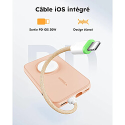 SANAG 10000Mah Batterie Externe Avec Câble Intégré Pour Iphone Apple Watch Samsung Huawei Etc.,20W Pd Charge Rapide Mini Power Bank 4 Entrées 3 Sorties(Câble Usb C To L/L To Usb C)