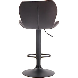 Non Tabouret de bar liège simili cuir noir pas cher