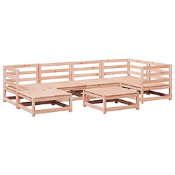 vidaXL Salon de jardin 7 pcs bois massif sapin de douglas