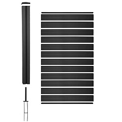 Acheter Mendler WPC pare-vue Sarthe, abat-vent, poteau en WPC ~ élément d'extension étroit, 0,98m anthracite