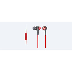 Ecouteurs avec télécommande intra-auriculaire MDR XB50APR Rouge Sony